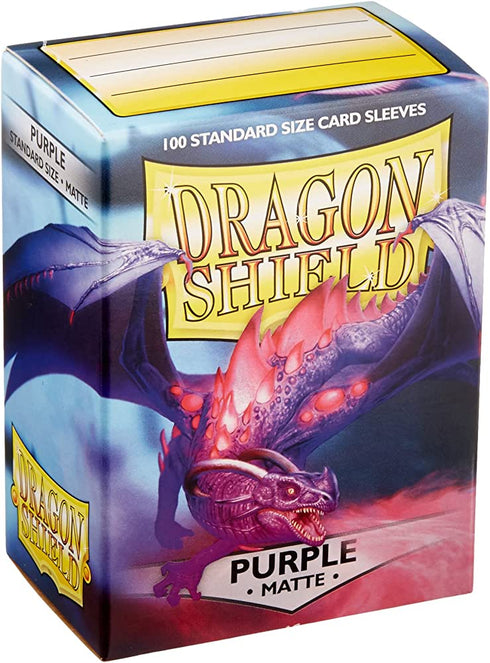Dragon Shield: 100 Standard Size Matte Sleeves - Purple